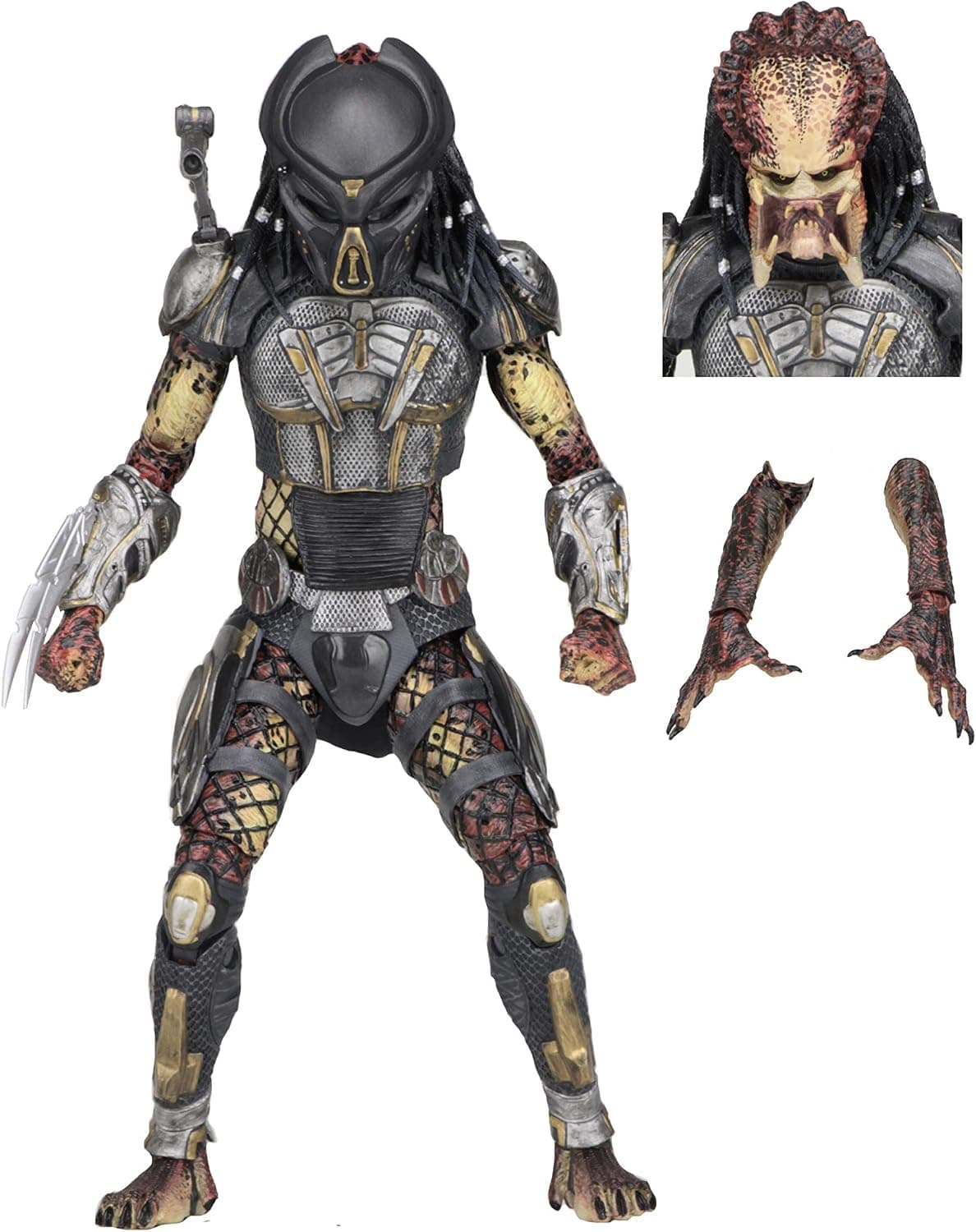 NECA - Predator (2018) - Figura de acción a escala de 7" - Ultimate Fugitive Predator