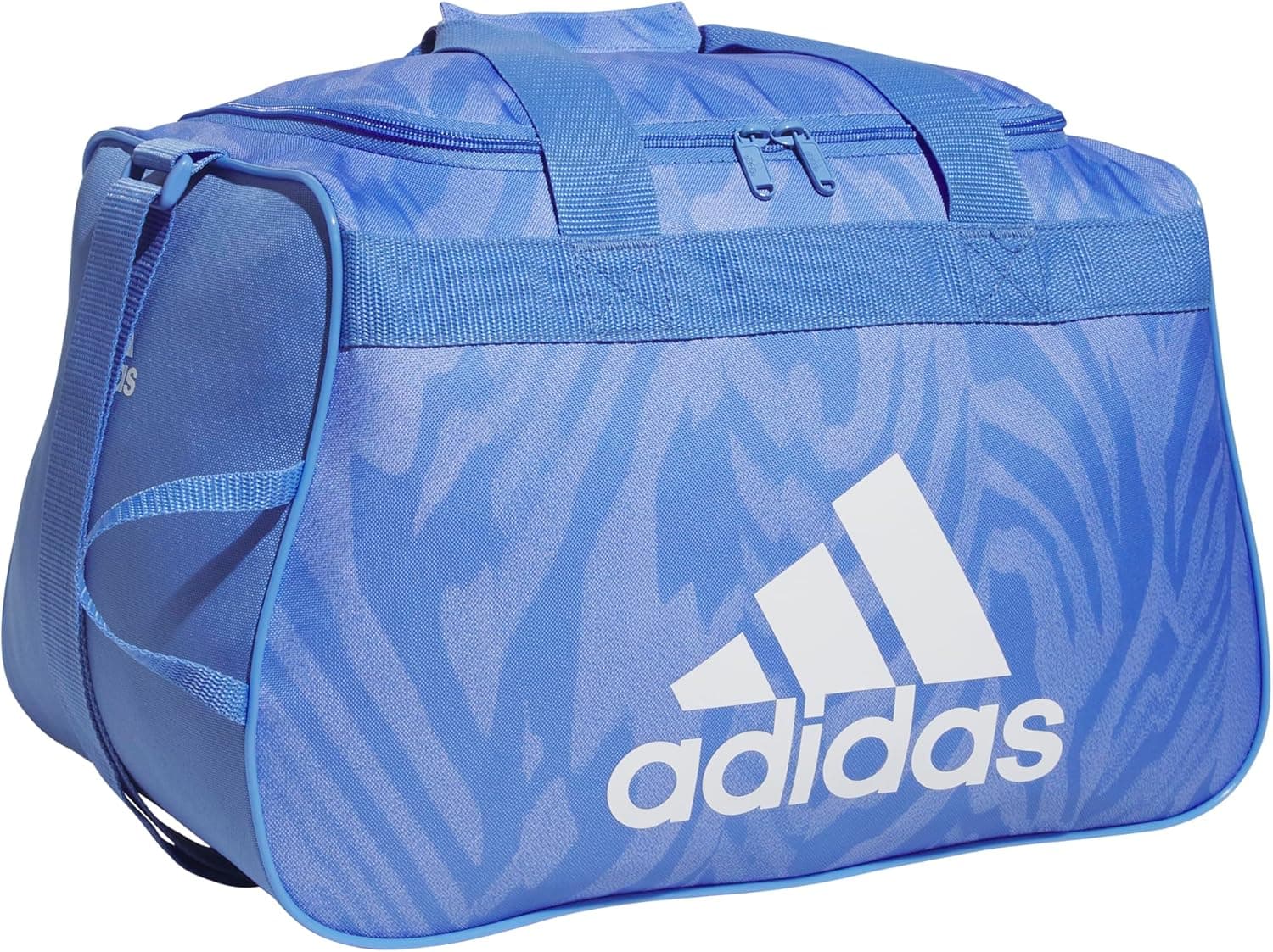 Bolsa de gimnasio adidas Power - Bolsa de lona pequeña y ligera, Lightwave Blue Fusion/White/Diablo, OSFA