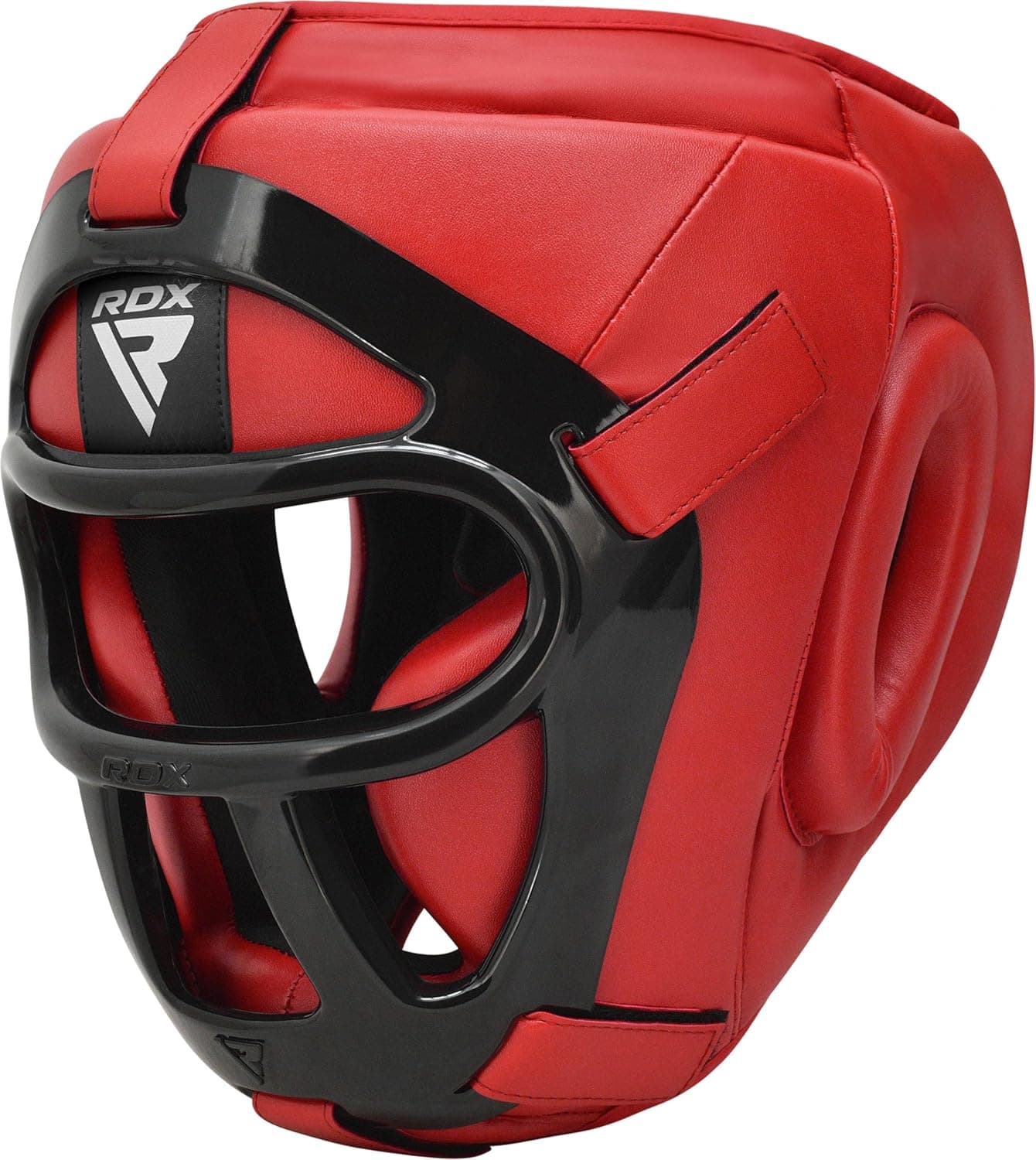 RDX Casco de Boxeo MMA Muay Thai, Parrilla Facial extraíble, Equipo para la Cabeza para Sparring Grappling Artes Marciales Kickboxing Taekwondo Karate BJJ Training