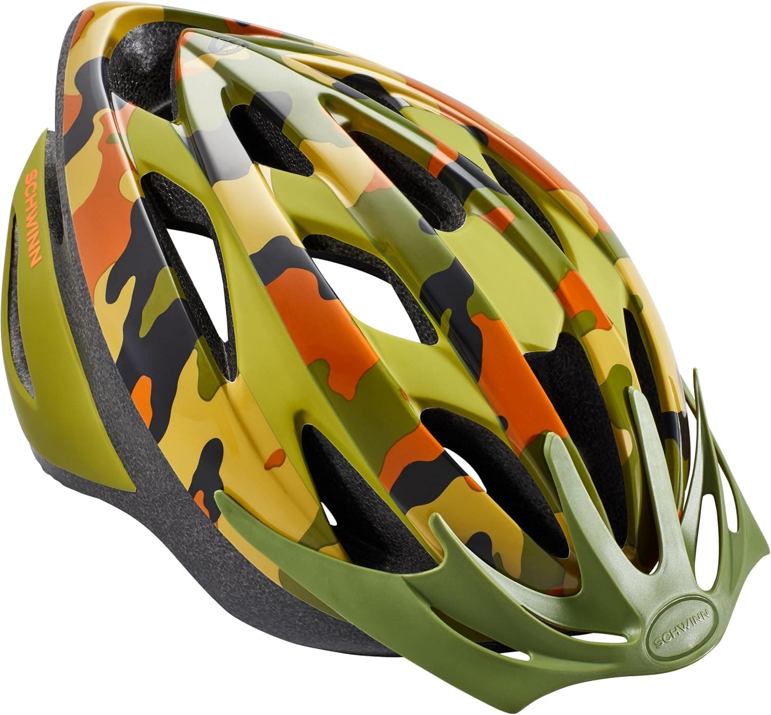 Casco Schwinn Thrasher para niños, talla 55-58 cm para niños de 8 a 14 años, microcarcasa ligera, esfera y correas ajustables, acolchado interior, rejillas de ventilación, visera, casco para niños y niñas