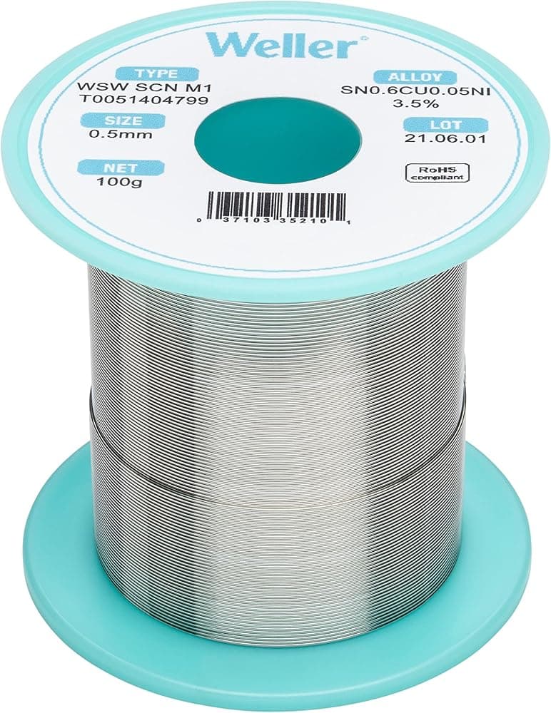Cable de soldadura Weller WSW SCN M1, 0,5 mm, 100 g | T0051404799