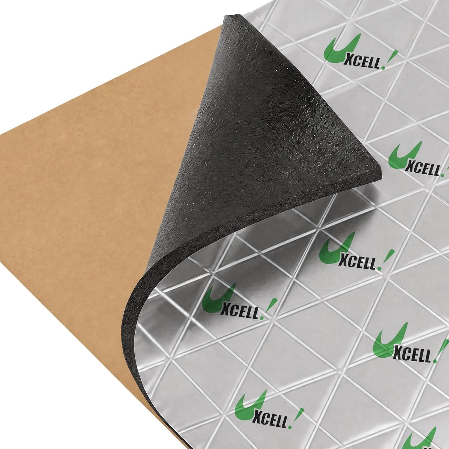 uxcell - Alfombrilla aislante para aislamiento acústico y térmico, almohadilla amortiguadora para coche, silenciador de escape, puerta de capó, impermeable, 394 mil, 6,5 pies cuadrados, 40 x 24 pulgadas, para capó de coche
