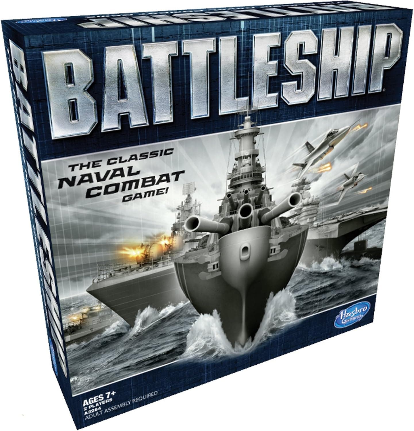 BATTLESHIP Hasbro Gaming: Battleship Classic Juego de mesa Juego de estrategia A partir de 7 años Para 2 jugadores