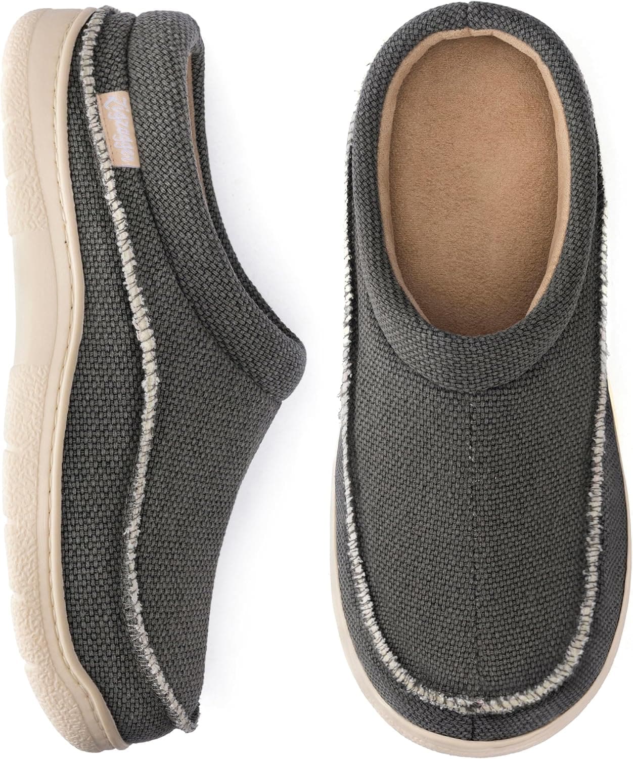 Zapatillas de mocasín sin cordones para hombre, zapatos de casa cómodos y cálidos para interiores y exteriores, zapatillas de mocasín ancho y esponjoso