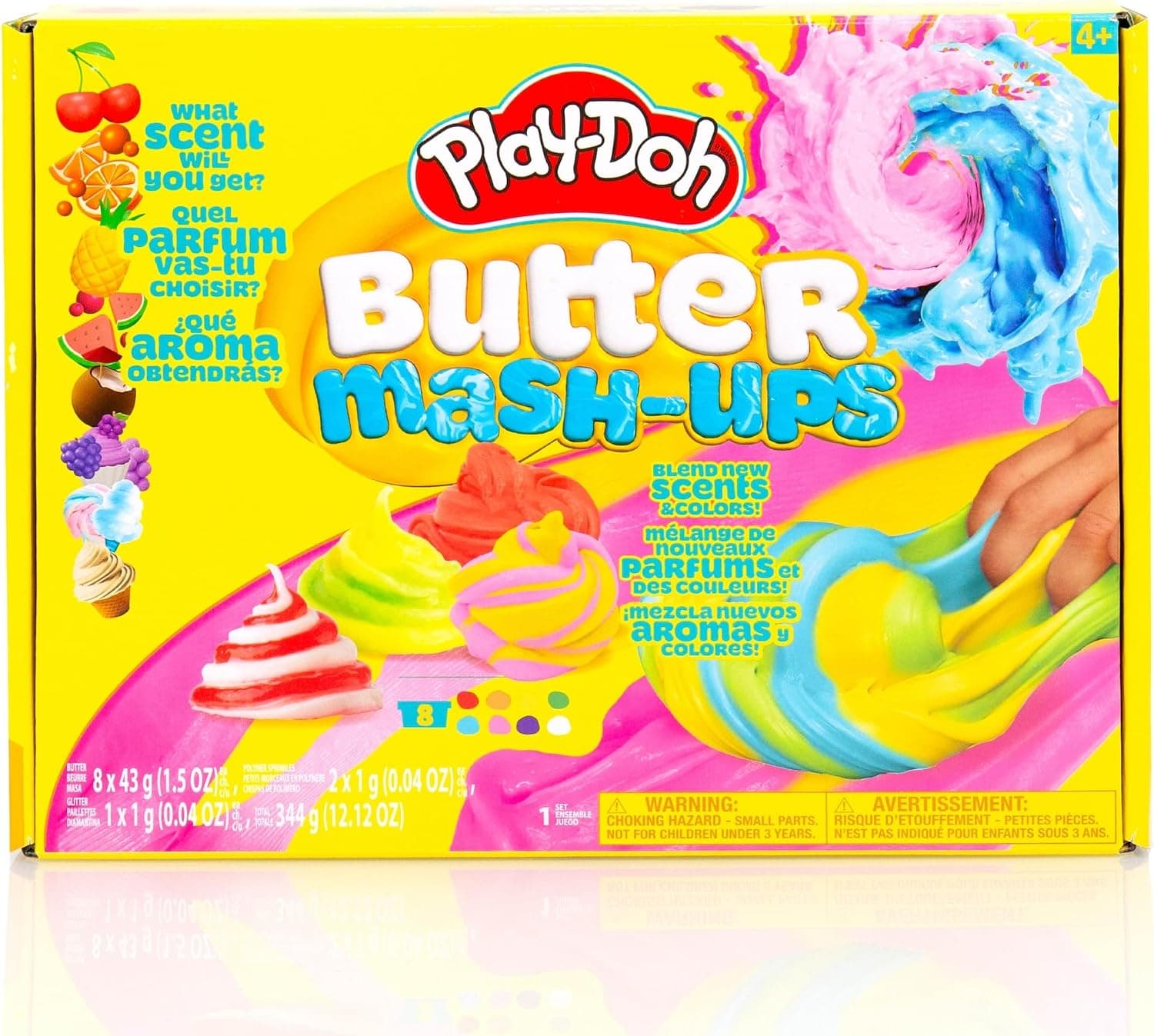 Mash-Ups de mantequilla perfumada de Play-Doh, variedad de 8 paquetes, juguetes populares, regalos y obsequios para fiestas