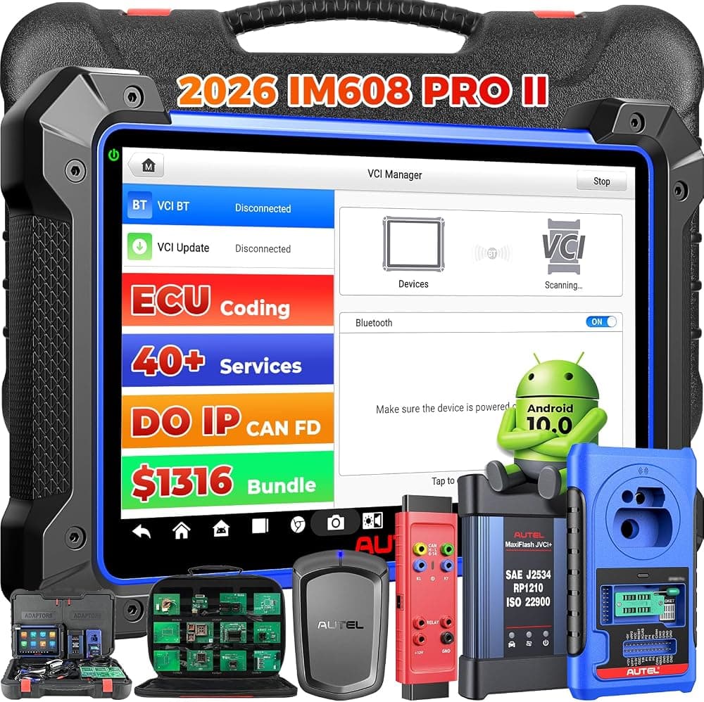 Escáner MaxiIM IM608 PRO 2, 2026 IM608 PRO II con paquete de $1316 | Advanced As Elite II Pro, herramienta de diagnóstico automotriz con 40 servicios, más de 3000 pruebas bidireccionales, sistema completo OE, DOIP CANFD