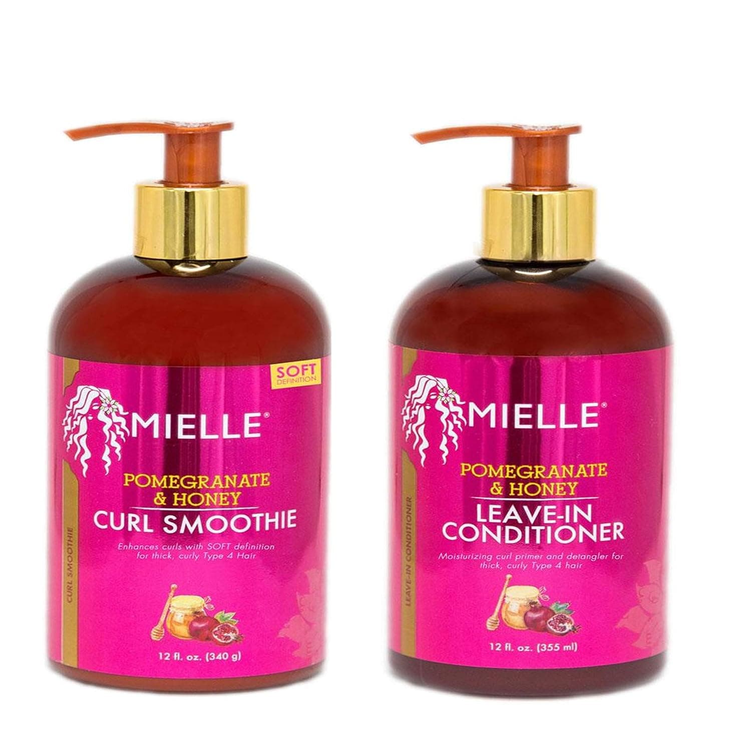 Mielle Organics Pomegranate & Honey Combo (CURL SMOOTHIE & LEAVE-IN CONDITIONER)