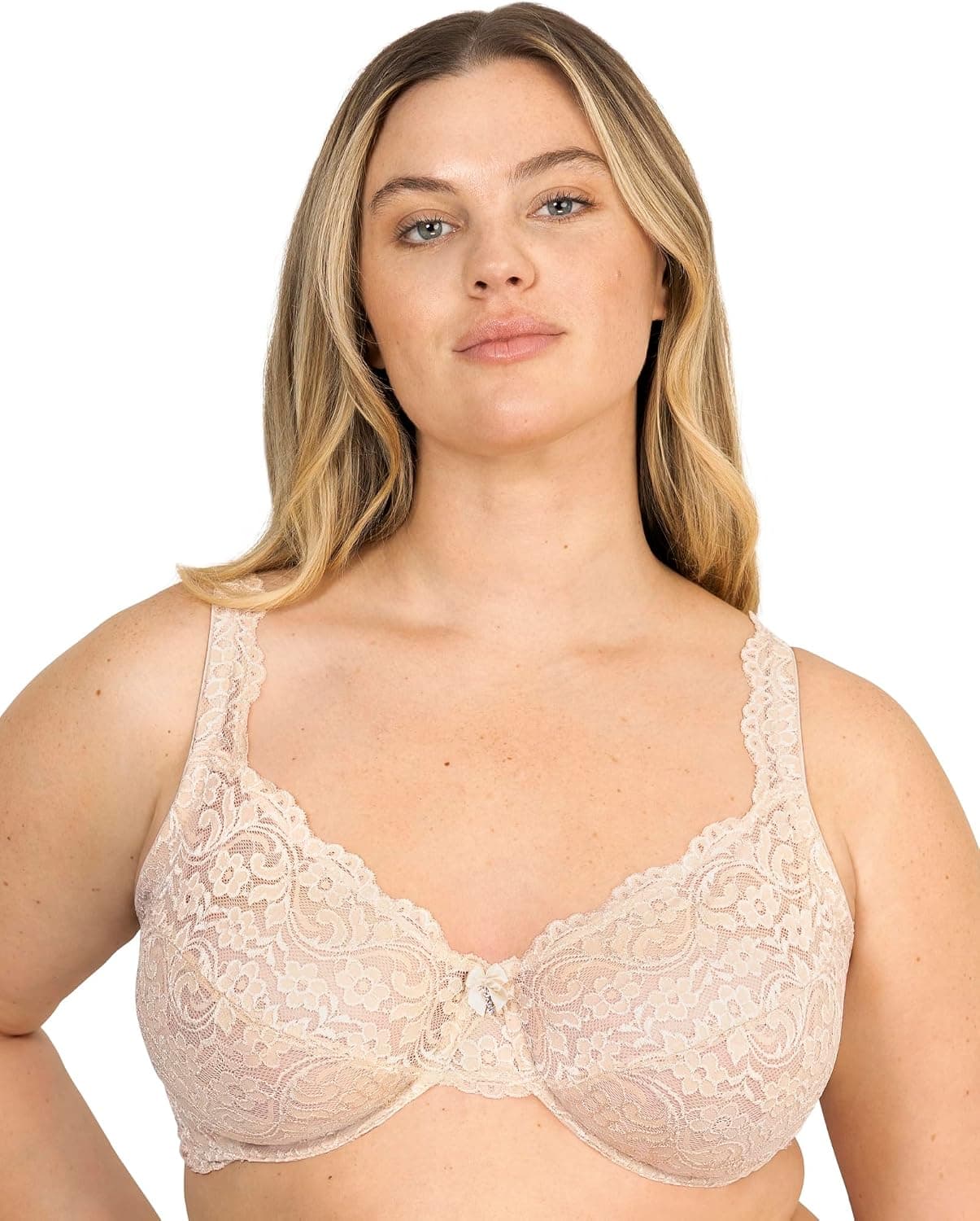 Smart & Sexy Women's Signature Lace Unlined Underwire Bra with Added Support