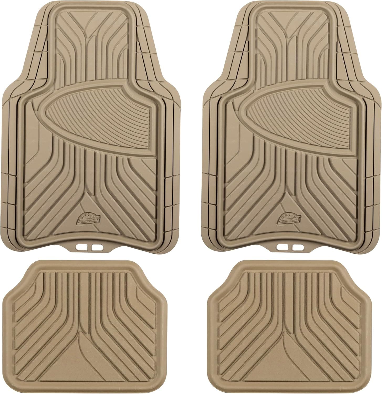 Tapete de piso Armor All 78848 de 4 piezas para todas las estaciones - Tostado