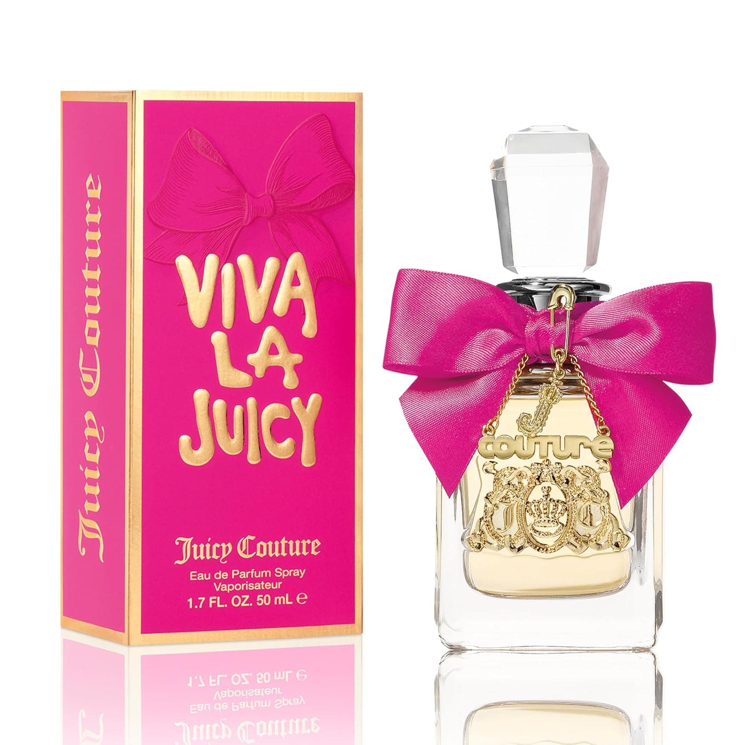 Juicy Couture Viva La Juicy Eau De Parfum, Perfume para Mujer con Notas de Mandarina, Gardenia y Caramelo, Perfume Floral y Dulce para Mujer, EDP Spray