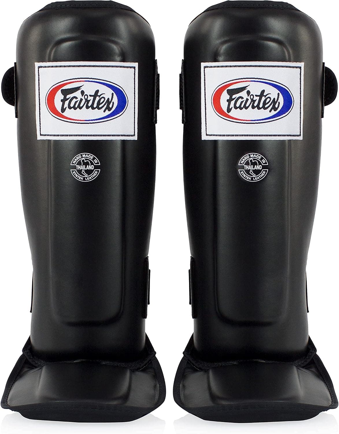 Fairtex SP3 Lightweight Shin Guards, Muay Thai MMA Avoid Shin Splints Gear | Featherweight synthetic shell with high-density padding. Articulated lower-leg armor enhances mobility and leg protection