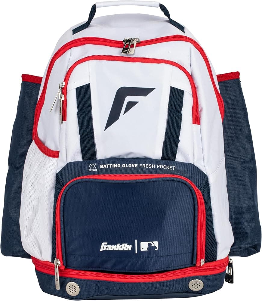 Franklin Sports Gameday Baseball + Fastpitch Softball Mochilas - Adulto + Bolsas de bate para jóvenes para equipo - Batpacks impermeables