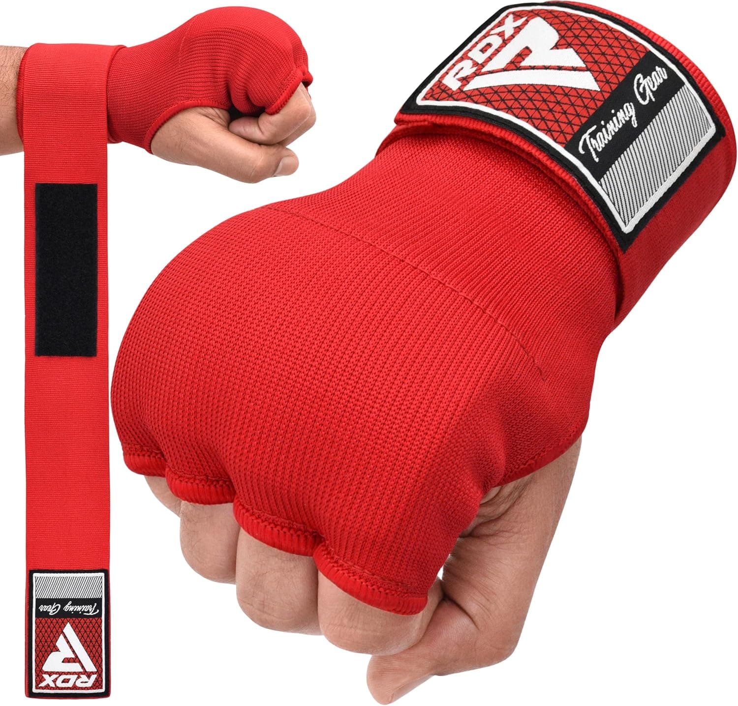 RDX Vendas de Boxeo de Gel Guantes Internos Hombres Mujeres, Muñequeras Rápidas de 100 cm de Largo, Protección de Puños Debajo de los Mitones Acolchados Elásticos, Muay Thai MMA Kickboxing Artes Marciales