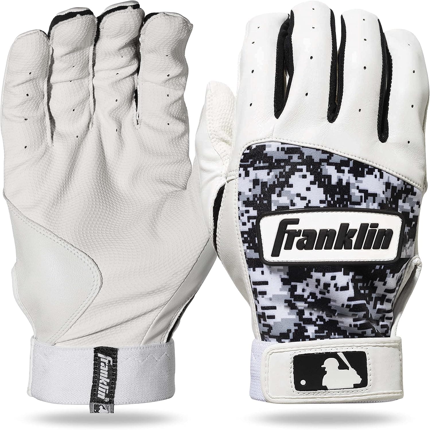 Franklin Sports MLB Guantes de bateo - Guantes Digitek Camo - Cuero Premium - Múltiples colores - Tallas para adultos