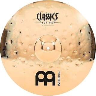 Platillo Crash Meinl de 18" - Classics Custom Extreme Metal - Hecho en Alemania, GARANTÍA DE 2 AÑOS (CC18EMC-B) | Platillo para batería, Bronce B12