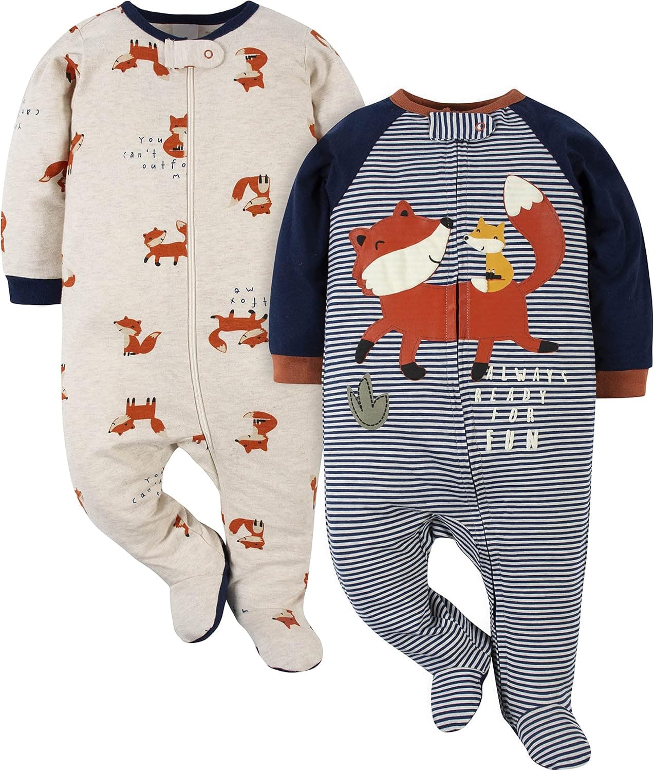 Gerber Pijamas Sleep 'N Play para bebés, paquete de 2 unidades