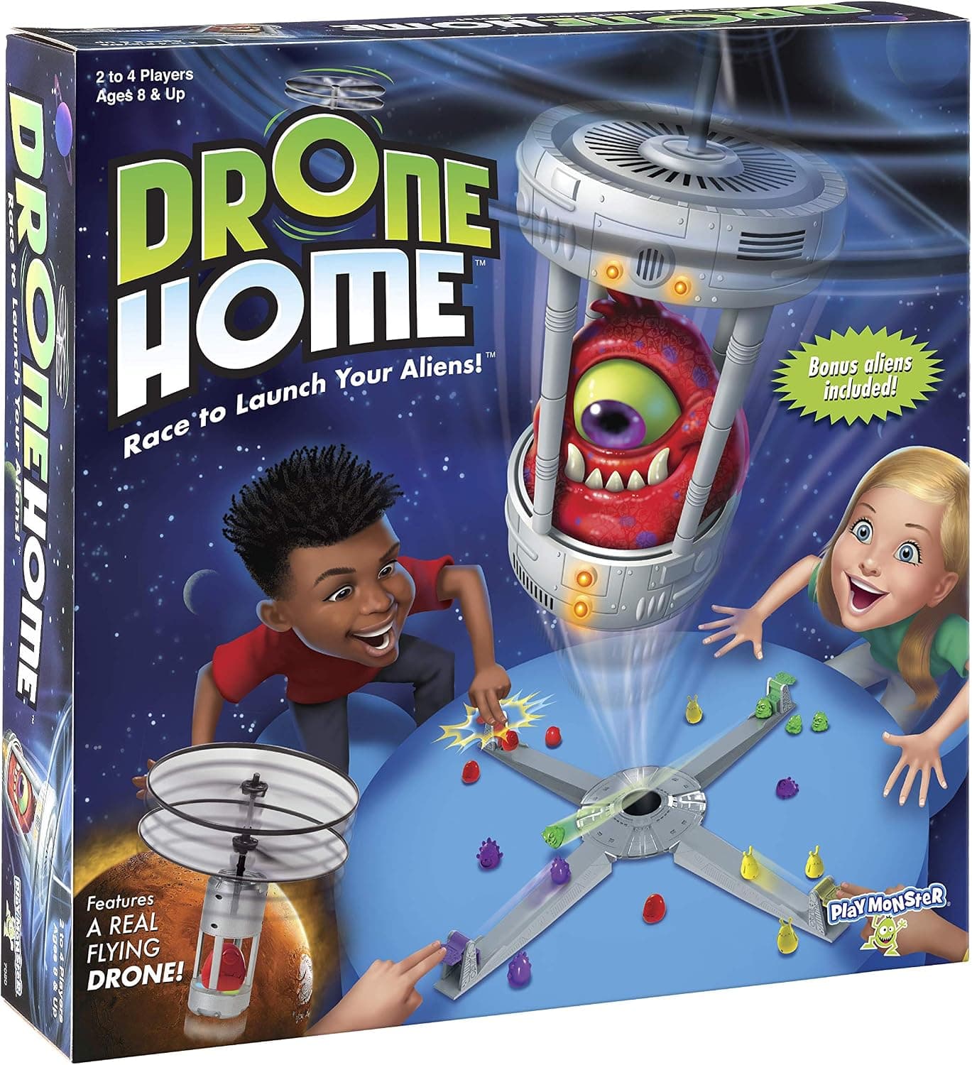 Drone Home: primer juego con un dron volador real: ¡gran diversión familiar! -- Para 2-4 jugadores -- Edades 8+