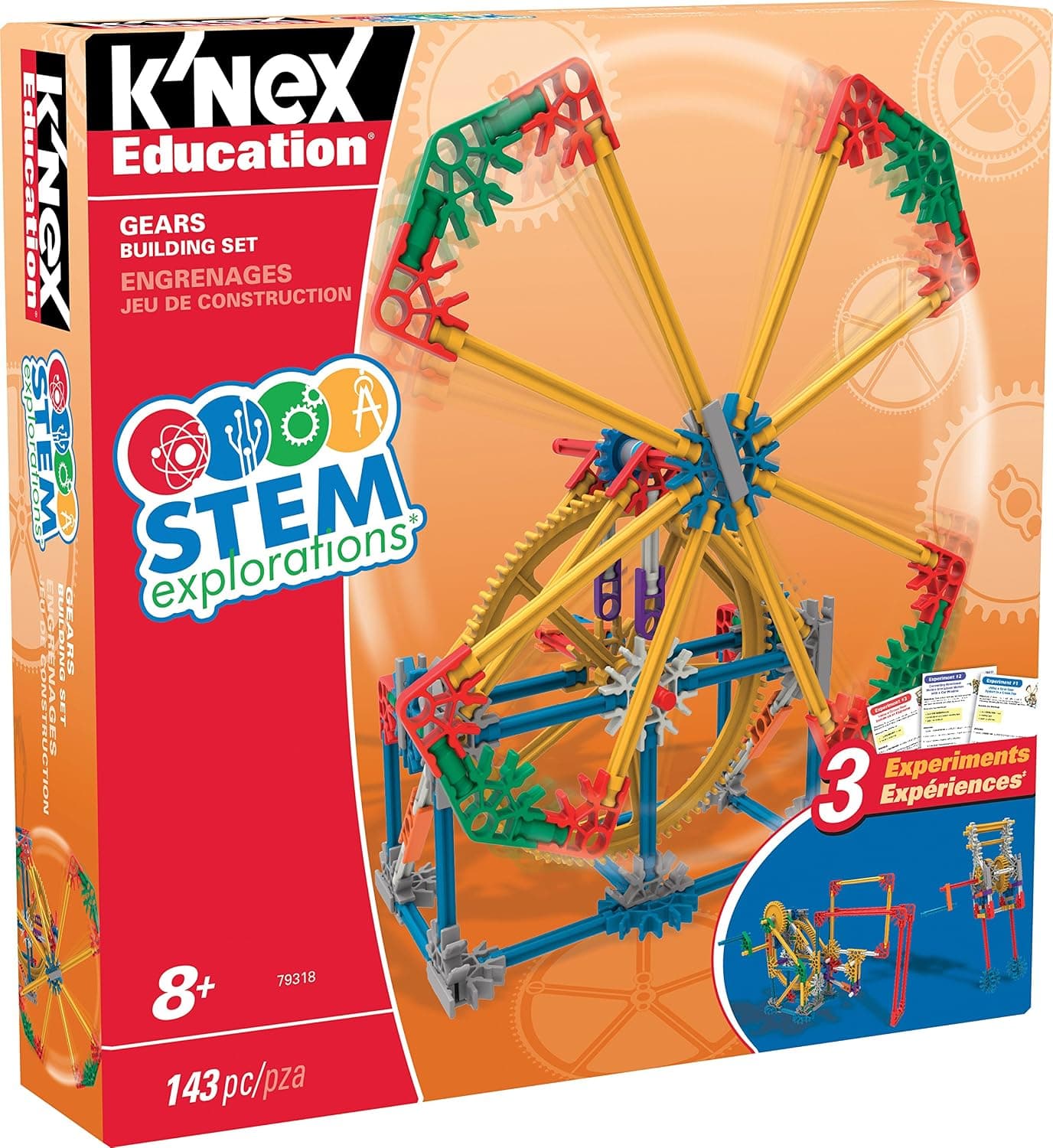 K'NEX Education EXPLORACIONES STEM: Juego de construcción de engranajes