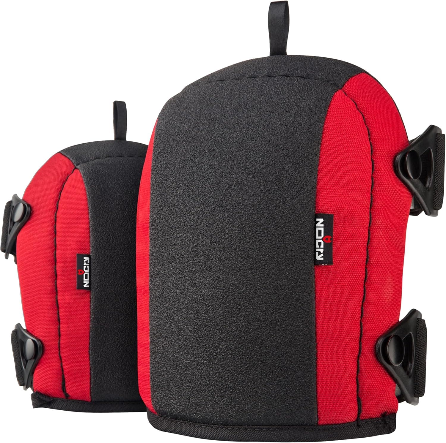 Rodilleras de trabajo antideslizantes NoCry para hombres y mujeres con acolchado de espuma suave y gruesa, correas fuertes y ajustables y clips de hebilla fáciles de usar — Manténgase en su lugar mientras se mueve — Perfecto para pisos o jardinería