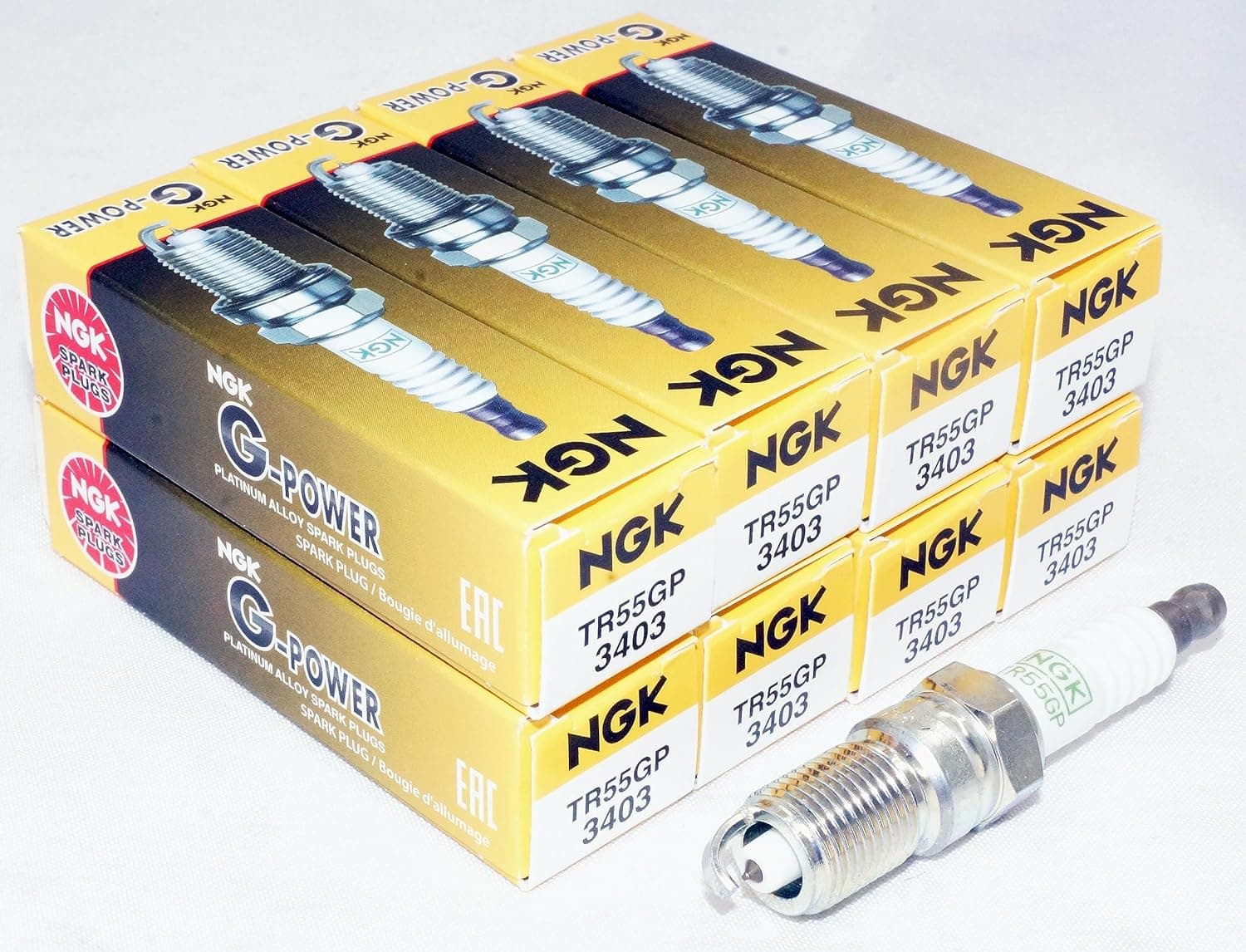 NGK 3403 G-Power Platinum Alloy Spark Plug TR55GP (8 Pack)