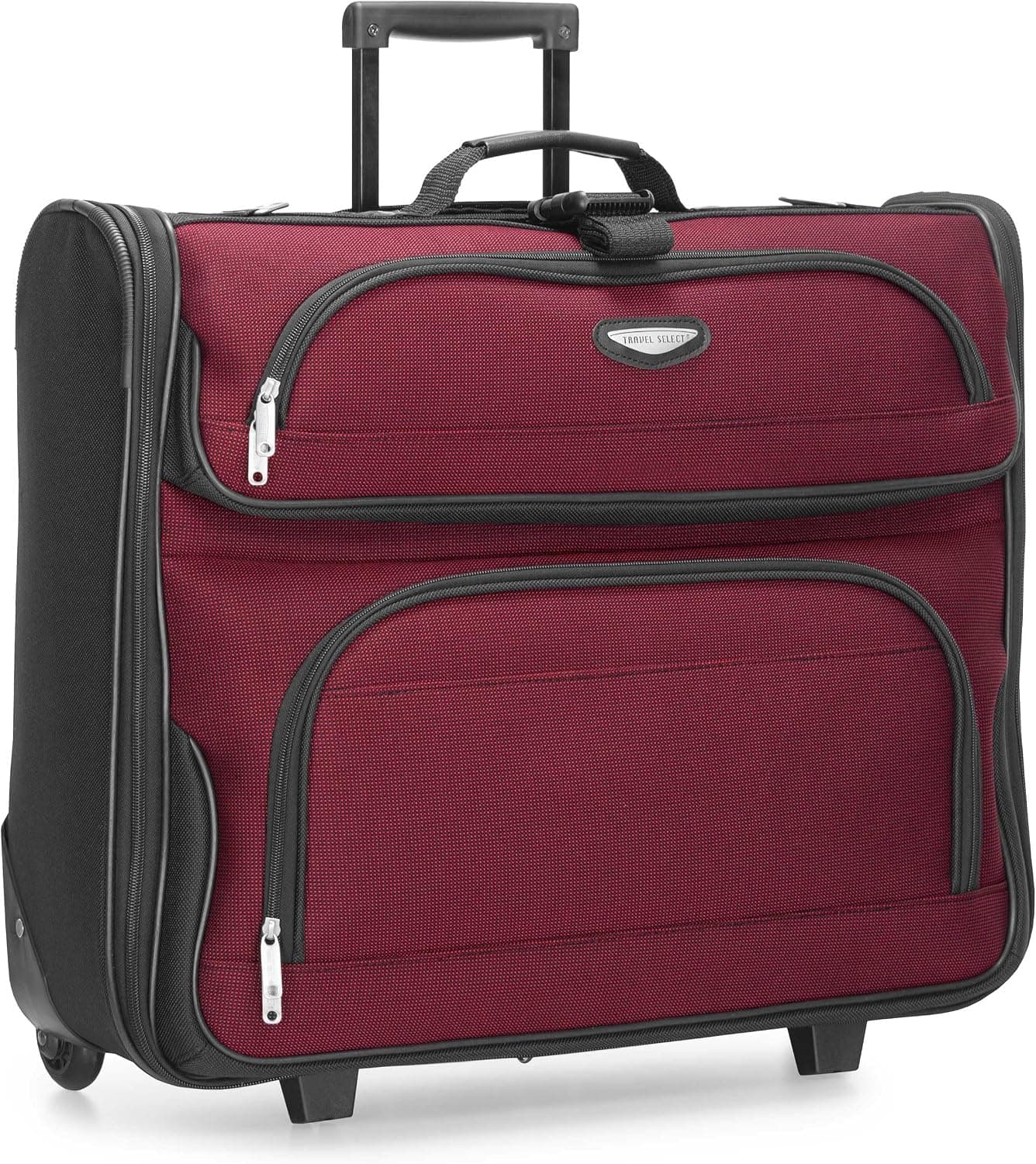 Travel Select Amsterdam Business Bolsa de ropa con ruedas, portatrajes con ruedas expandible y lado blando, rojo, talla única