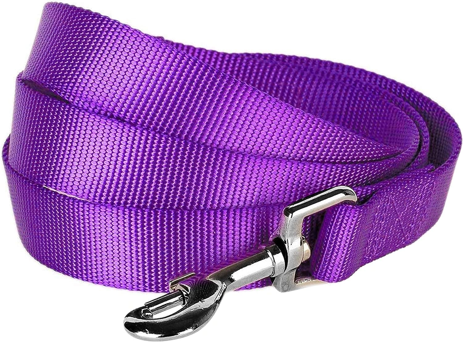 Blueberry Pet Essentials Correa para perros Dark Orchid para perros medianos - 5' * 3/4" | Correa de nailon resistente | Correa liviana para cachorros y gatos para caminar y entrenar