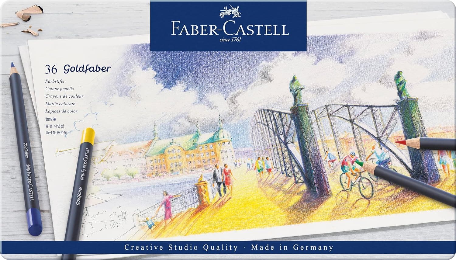 Lápices de colores Faber-Castell Creative Studio Goldfaber (36 unidades)