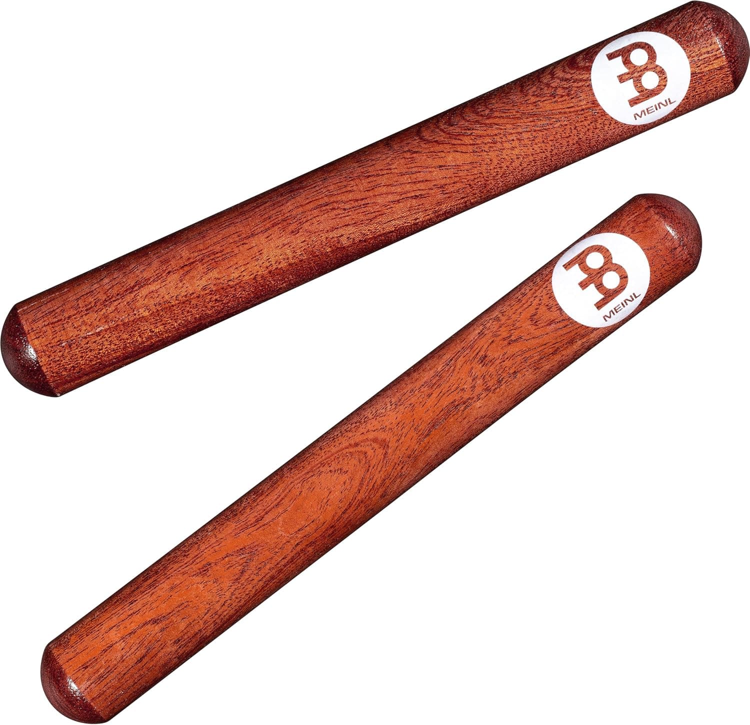 Instrumento musical de claves de percusión Meinl — NO FABRICADO EN CHINA | Baquetas de madera para música latina y afrocubana, tono rico y cortante, en vivo/estudio, listas para el aula, par, madera maciza seleccionada, 8"