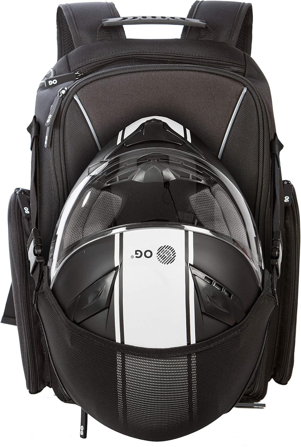 GO Mochila Moto Impermeable Compacta 20L para 2 Cascos 2 Opciones de Transporte