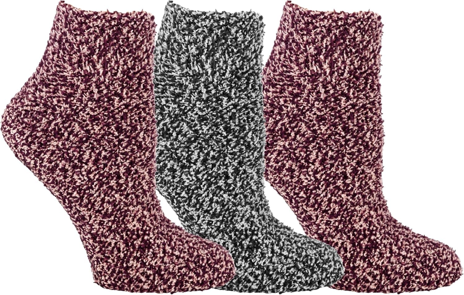 Dr. Scholl's Womens Low Cut Soothing Spa - Infundido con lavanda y vitamina E 2 pares de 3 pares de calcetines con pinzas inferiores, negro/gris, burdeos/melocotón, 4-10 US