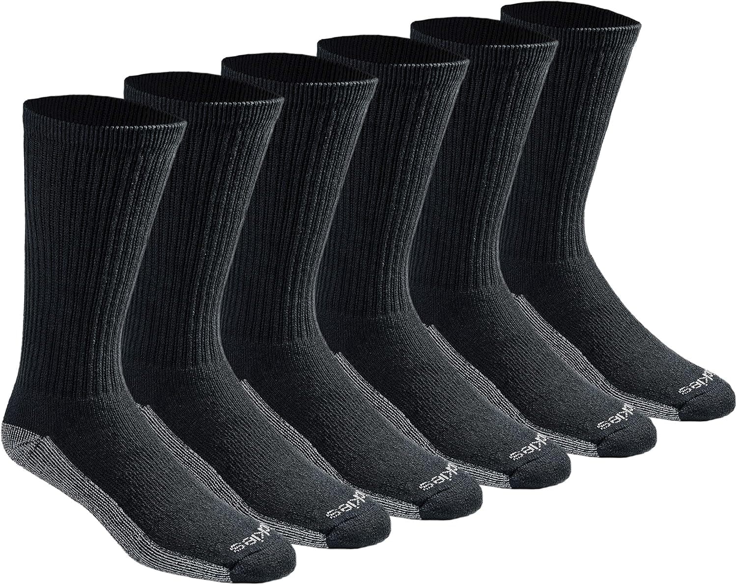 Dickies Dri-tech Original Moisture Control Crew Calcetines para hombre, disponibles en M-xxl (6, 12, 18 pares)