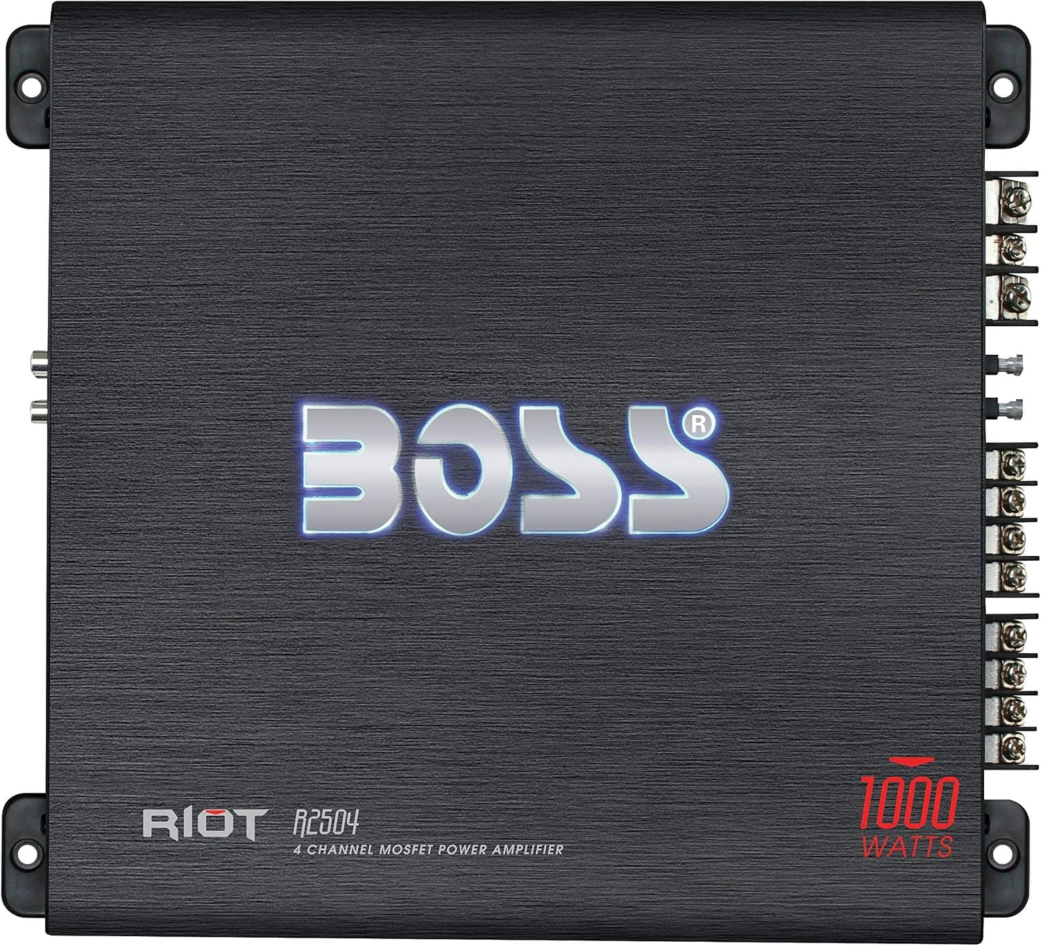 BOSS Audio Systems R2504 Amplificador de subwoofer para automóvil, 1000 vatios, 4 canales