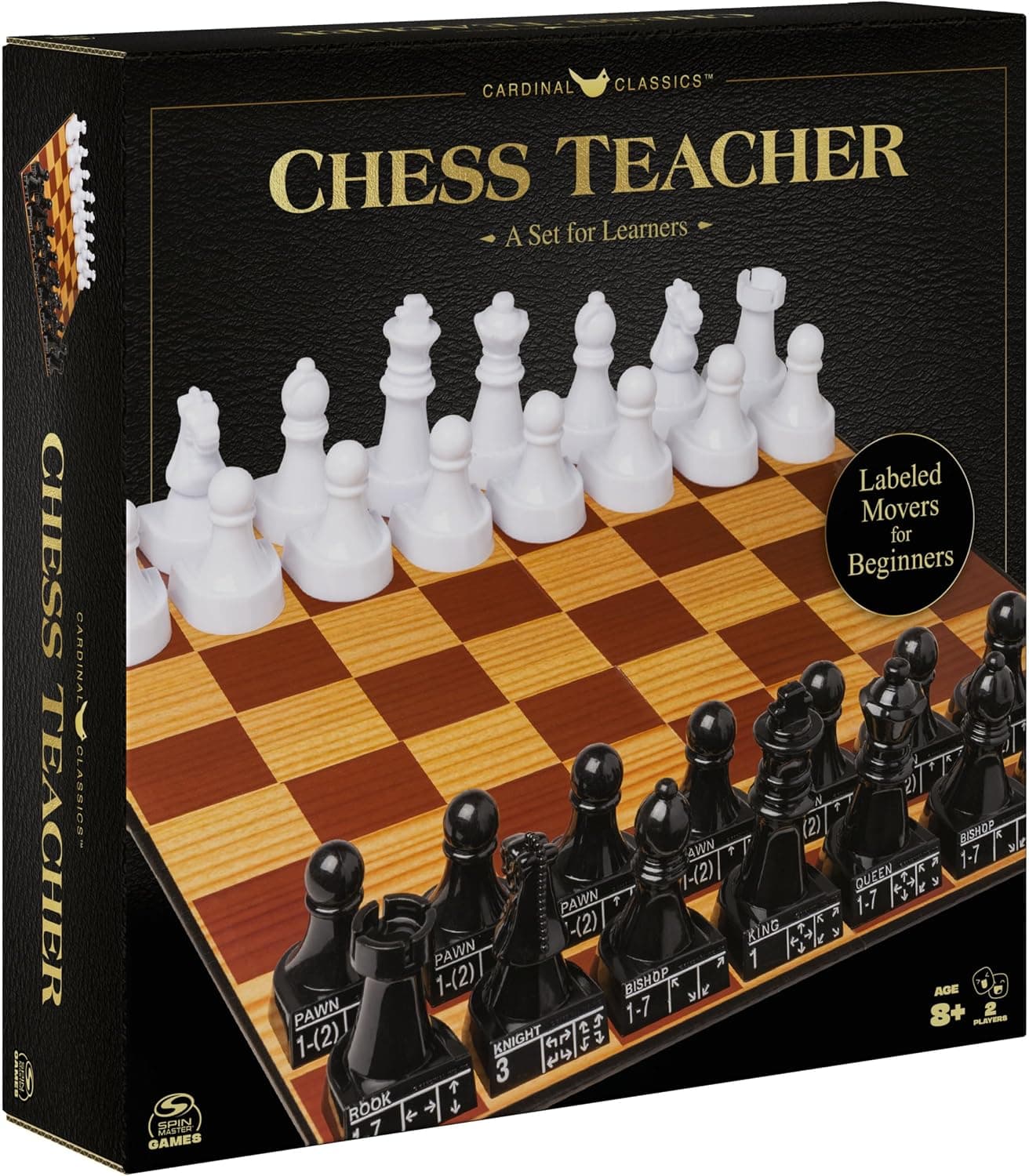 Spin Master Games Chess Teacher Juego clásico para principiantes