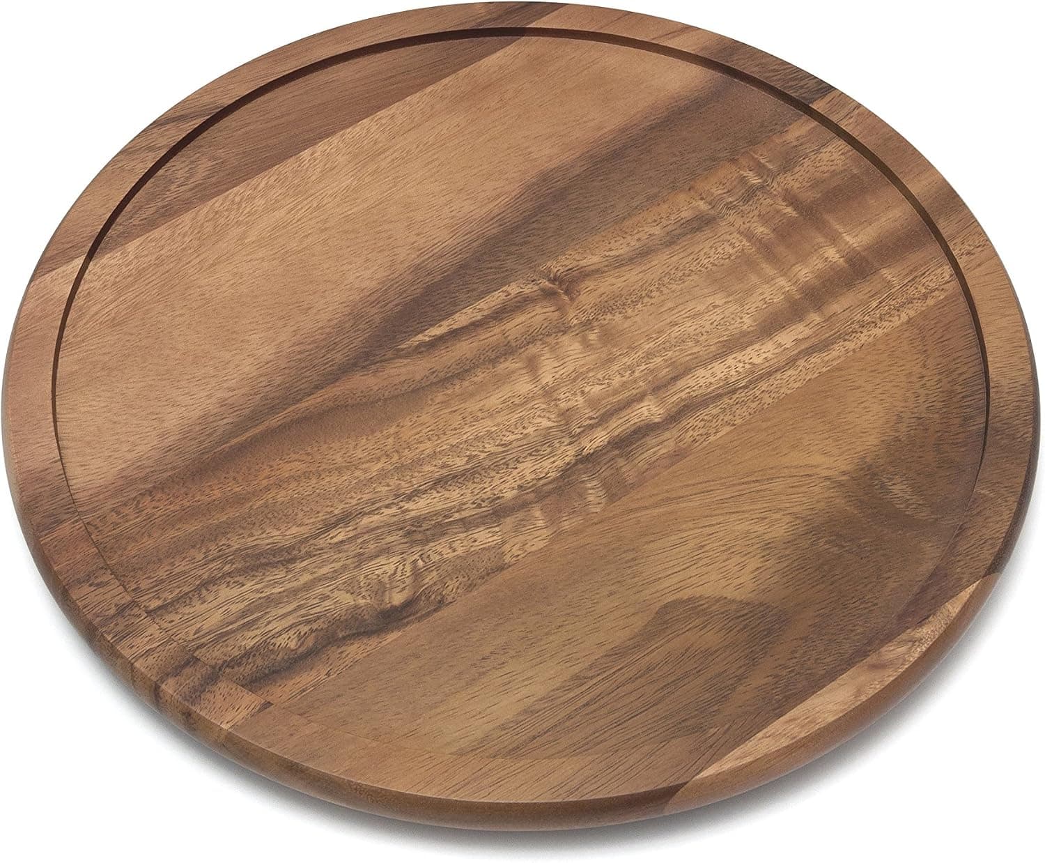 Lipper International Plato giratorio de cocina de madera de acacia de 14"
