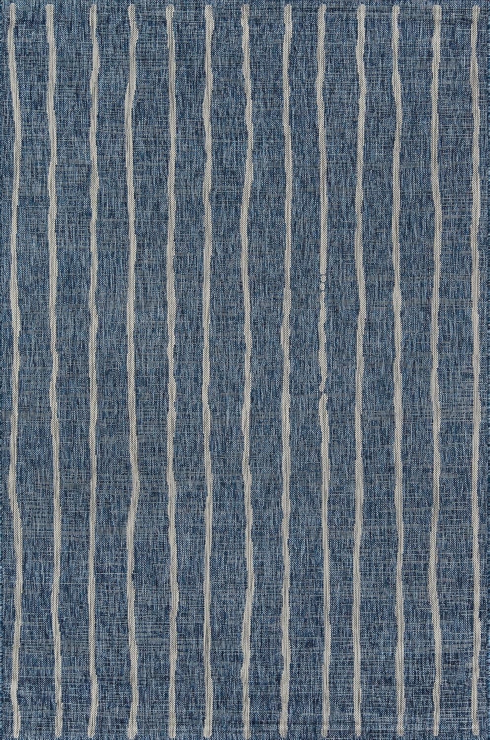 Novogratz Villa Collection Sicily Alfombra para interior/exterior, 7'10" x 10'10", azul
