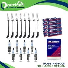 8mm Wireset & 8 AcDelco Spark Plug 41-110 for Chevrolet Silverado 1500 V8 5.3L