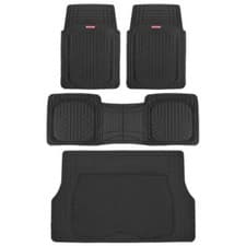 Tapetes de goma para piso y maletero de carga Motor Trend Ultra Deep Dish - Negro