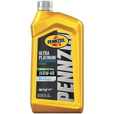 Pennzoil 550040856 0W-40 Ultra Platinum Full Synthetic Motor Oil 1 QT (6 Pack)