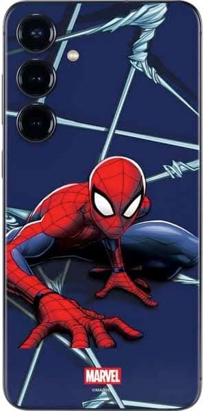 Skinit - Skin para teléfono compatible con Galaxy A16 5G, diseño oficial de Marvel Spiderman Crawling Spiderman