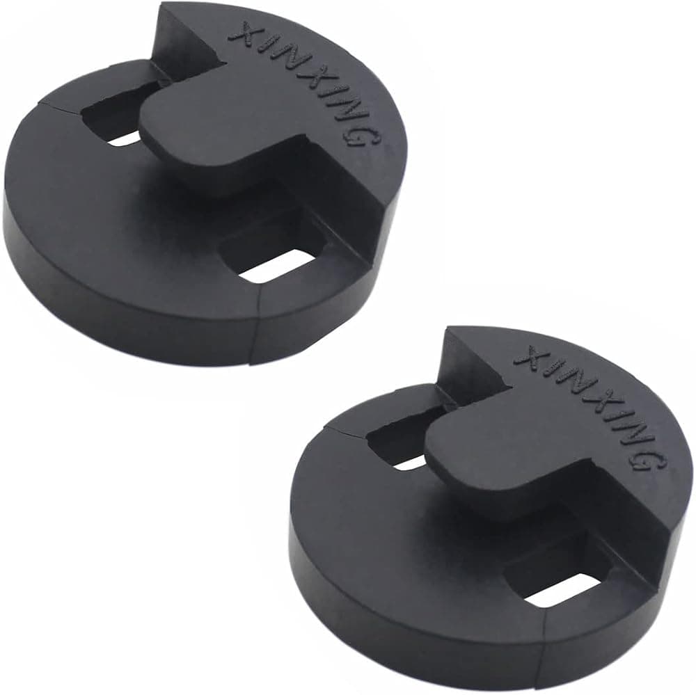 Paquete de 2 silenciadores de práctica de bajo de goma, silenciador redondo estilo Tourte para silenciador de práctica de contrabajo de cuerda vertical, negro