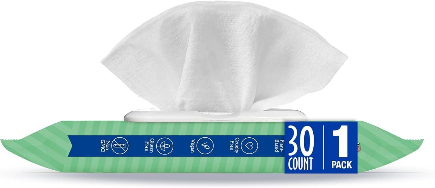 Toallitas para oídos de perro Earthbath, limpiador suave de oídos para perros, 30 unidades (1 paquete) | Las mejores toallitas para mascotas para perros y gatos, fabricadas en EE. UU., mantienen las orejas de su mascota naturalmente limpias y libres de infecciones