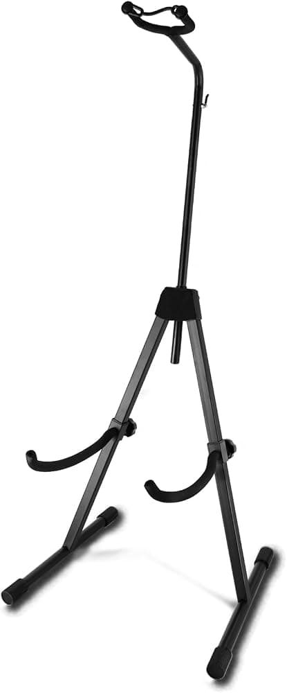 Soporte para contrabajo, bajo vertical resistente y portátil, negro | Soporte para violín bajo, violonchelo, violín y contrabajo, soporte versátil para violonchelo bajo, soporte plegable ajustable para violonchelo/bajo