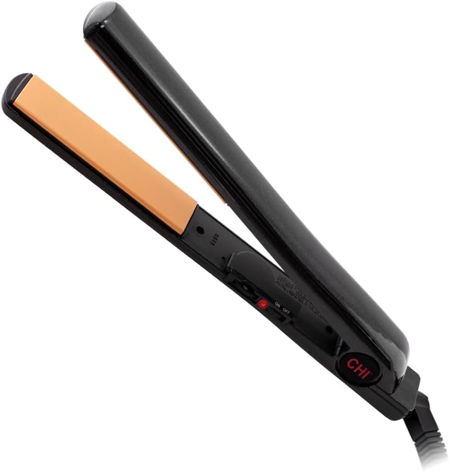 CHI Tourmaline Ceramic Series Flat Iron, Hair Straightener for Silky Smooth Hair, Ideal for Straightening Or Curling Hair, 1" Iron