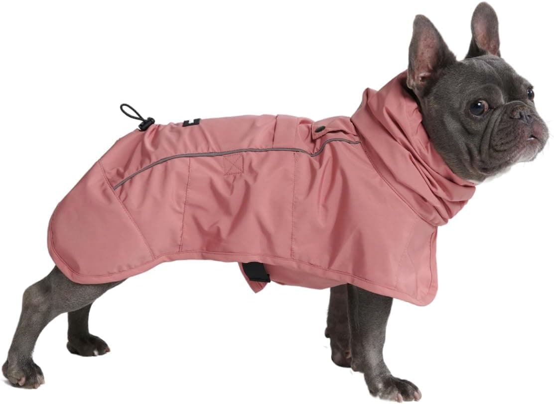 Spark Paws Chubasquero para perro – Chaqueta impermeable con capucha, cobertura completa
