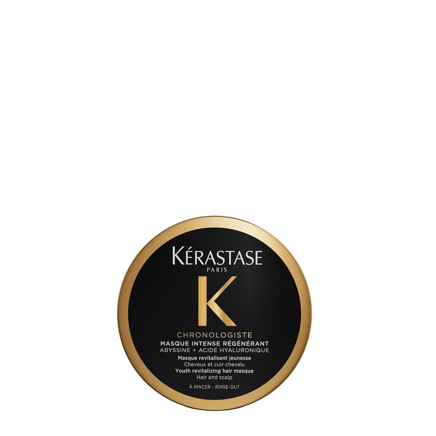 KÉRASTASE Chronologiste Masque Intense Régénérant - Revitalizing Youth Mask For Hair Weakened by Signs of Aging, Hydrating, Smoothing & Detangling, Infused with Hyaluronic Acid & Abyssine