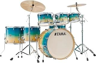 Tama Superstar Classic CL72S 7-piece Shell Pack with Snare Drum - Caribbean Lacebark Pine Fade