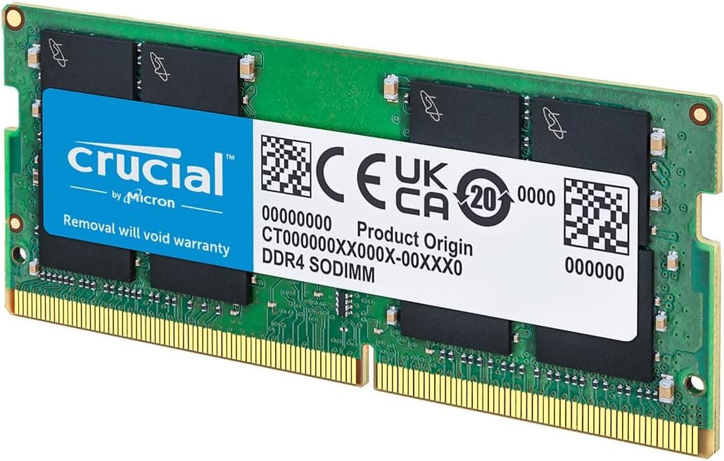 Crucial 8 GB, 260 pines SODIMM, DDR4 PC4-19200,