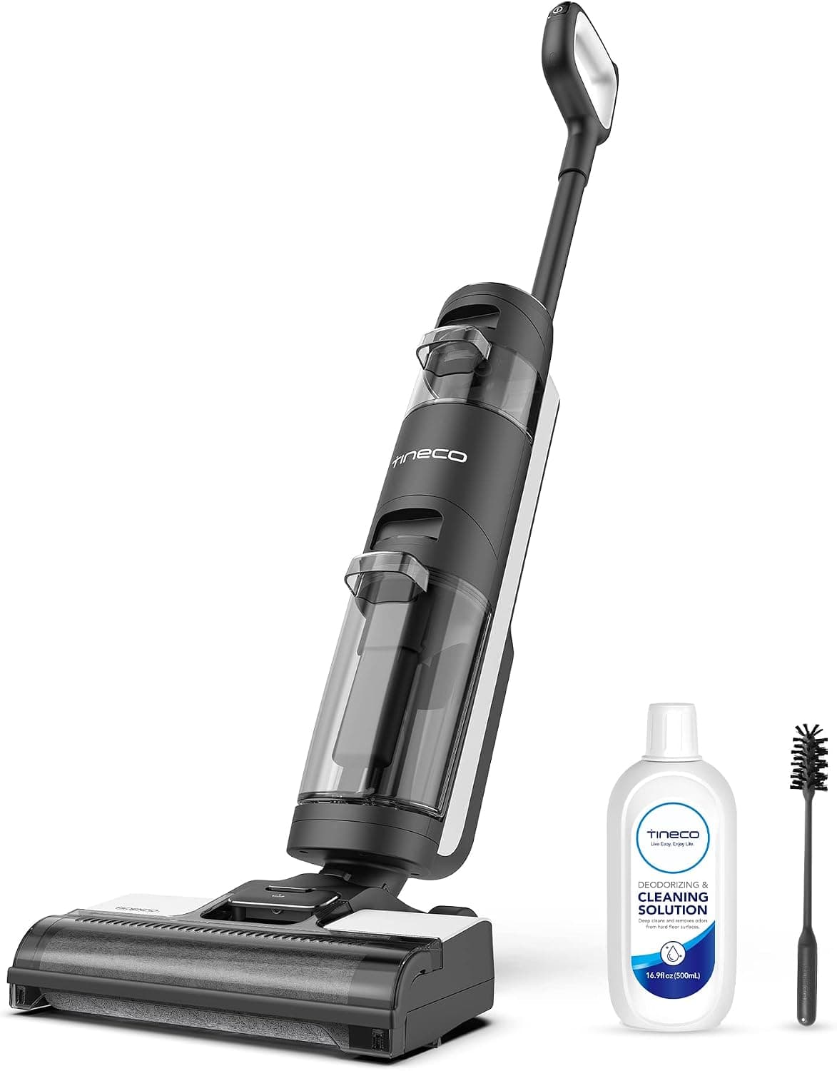Limpiador de pisos de madera duro inalámbrico Tineco Floor ONE S3 Breeze, aspiradoras húmedas y secas ligeras para limpieza de superficies múltiples con sistema de control inteligente