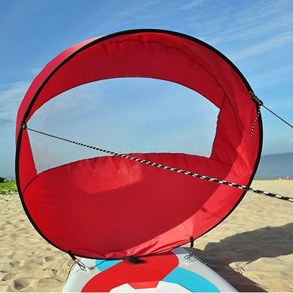 GPP Kayak plegable de 42 pulgadas, remo a favor del viento, vela emergente instantánea para Kayak, barco, velero, canoa, barcos inflables