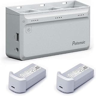 Hub de carga paralela de Potensic con adaptador y 2 baterías inteligentes para ATOM